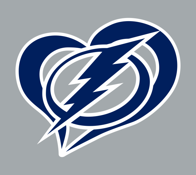 Tampa Bay Lightning Heart Logo iron on paper